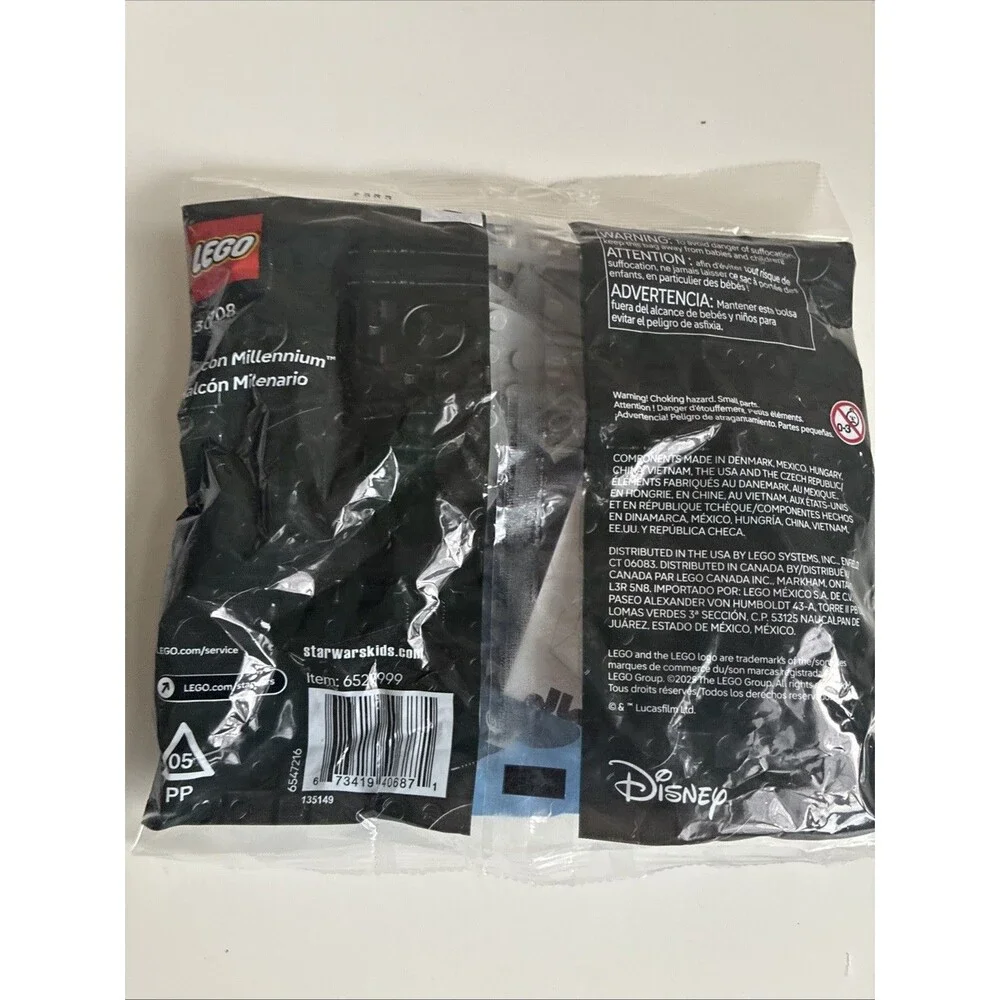 New 2025 Lego Star Wars 30708 Millennium Falcon Paperbag Set 74 PCs